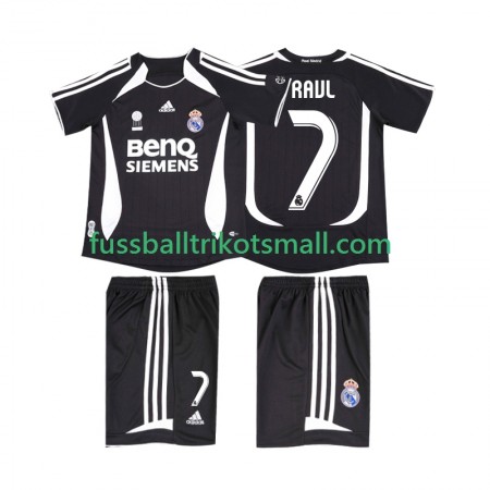 Fußballtrikots Real Madrid RAUL 7 2006 2007 Retro Kinder Kurzarm Auswärts-trikot kaufen